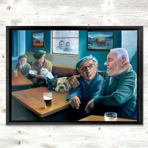Best Mates, Framed Stretched Canvas by Scott McGregor