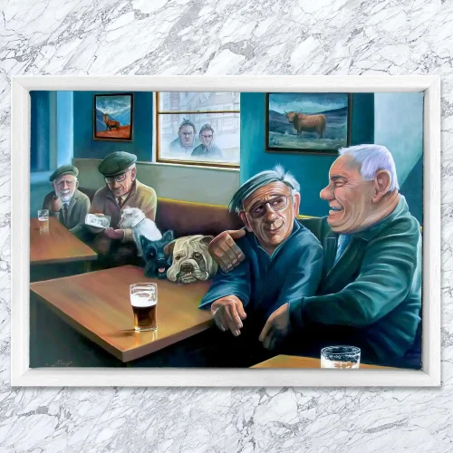 Best Mates, Framed Stretched Canvas by Scott McGregor - Image 2