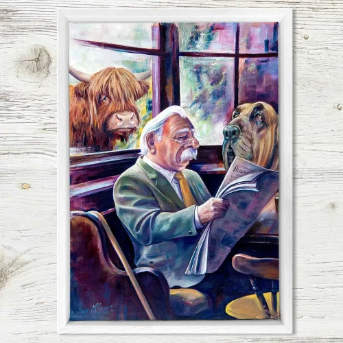 The Colonel and Clyde, Framed Stretched Canvas by Scott McGregor - Image 2