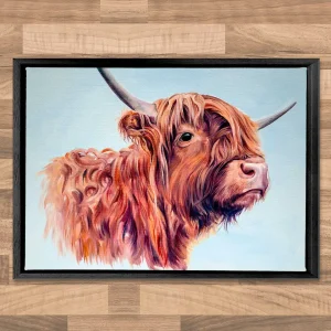 Young Coo, Framed Stretched Canvas by Scott McGregor