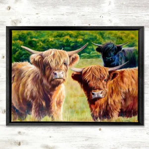 Brambles, Bracken and Nettles, Framed Stretched Canvas by Scott McGregor