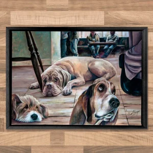 Bored, Framed Stretched Canvas by Scott McGregor