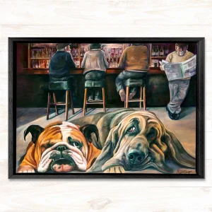 No Walk Again Today, Framed Stretched Canvas by Scott McGregor