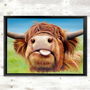Give us a Kiss, Framed Stretched Canvas by Scott McGregor
