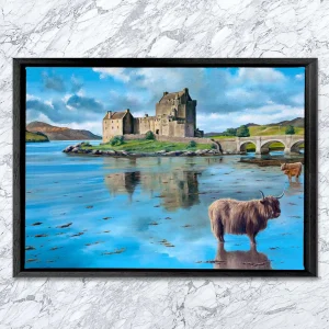 Eilean Donan Castle, Framed Stretched Canvas by Scott McGregor