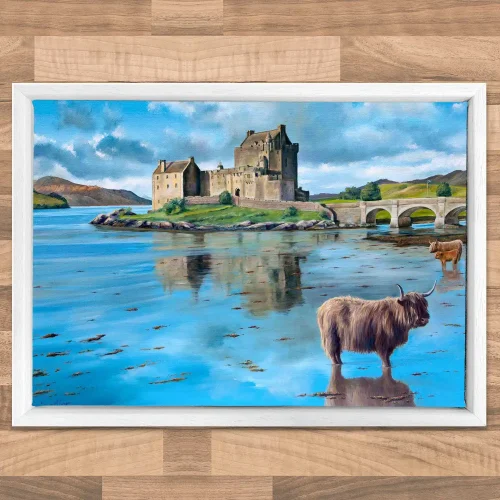 Eilean Donan Castle, Framed Stretched Canvas by Scott McGregor - Image 2