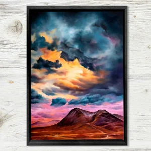 Storm Clouds Over Glencoe, Framed Stretched Canvas by Scott McGregor