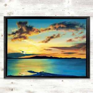 A Summer's Evening, Framed Stretched Canvas by Scott McGregor