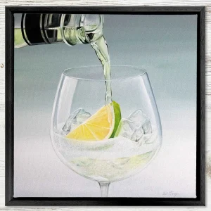 Gin and Tonic, Framed Stretched Canvas by Scott McGregor