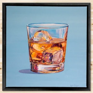 Make Mine a Double, Framed Stretched Canvas by Scott McGregor