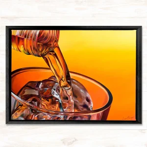Large Dram On The Rocks, Framed Stretched Canvas by Scott McGregor