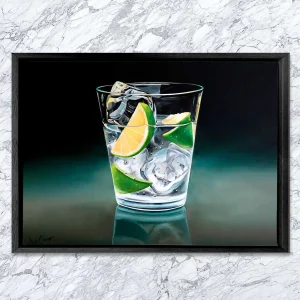 Gin & Limes, Framed Stretched Canvas by Scott McGregor